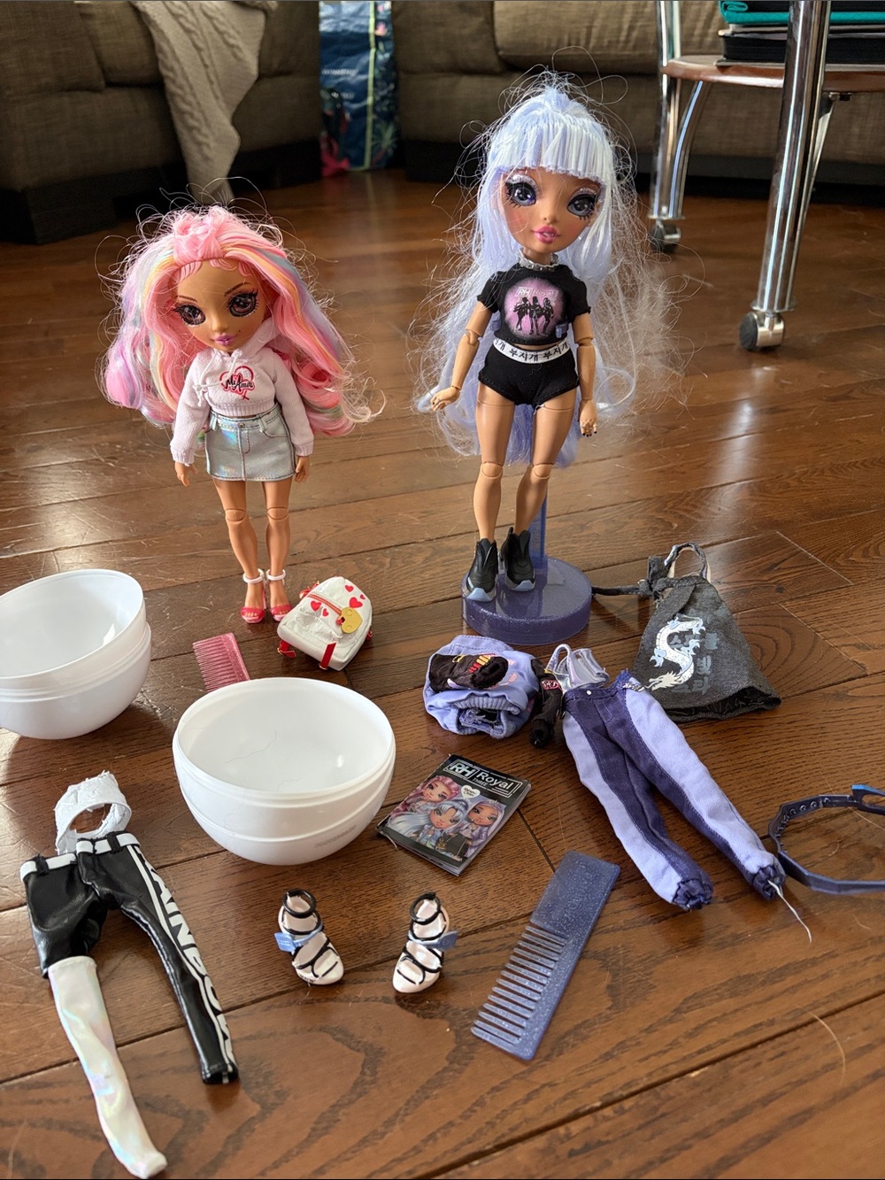 Rainbow High Vision Doll Sets with Accessories - Purple & Pink